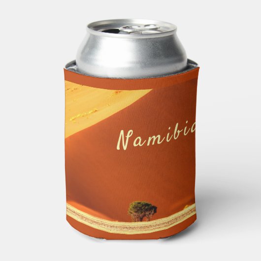 Namibia-Dunes aus Sossusvlei-Foto mit Text Dosenkühler (Kanne Vorderseite)