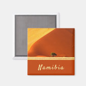 Namibia-Dunes aus Sossusvlei-Foto mit Text Magnet (Vorderseite/Rückseite)
