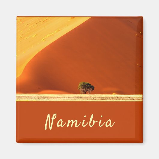 Namibia-Dunes aus Sossusvlei-Foto mit Text Magnet (Vorne)