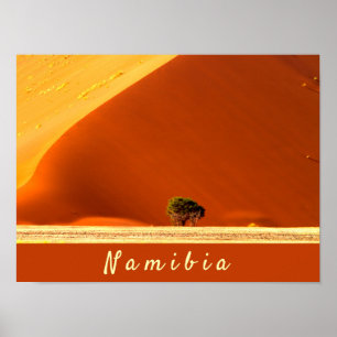 Namibia-Dunes aus Sossusvlei-Foto mit Text Poster