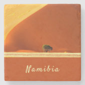 Namibia-Dunes aus Sossusvlei-Foto mit Text Steinuntersetzer (Vorderseite)