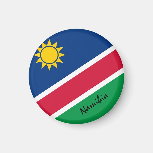 Namibia Fahne & Afrika - Reise-/Sportfans Magnet (Vorne)