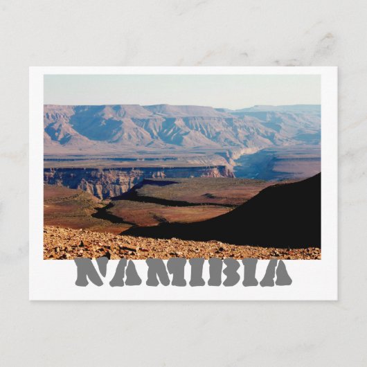 Namibia Fish River Canyon Landschaft Natur Postkarte (Vorderseite)