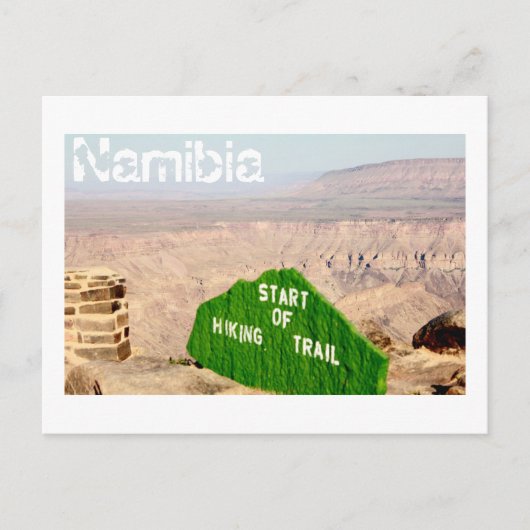 Namibia Fish River Canyon Landschaft Natur Postkarte (Vorderseite)