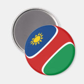 Namibia Fisheye Flag Magnet (Vorderseite/Rückseite)