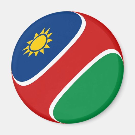 Namibia Fisheye Flag Magnet (Vorne)