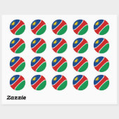 Namibia Fisheye Flag Sticker (Blatt)