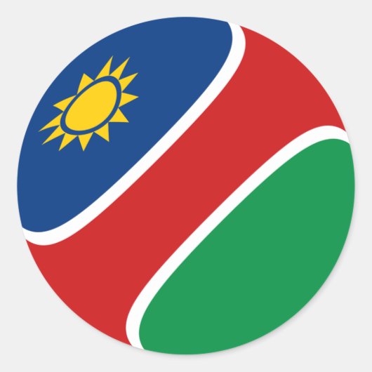 Namibia Fisheye Flag Sticker (Vorderseite)