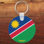 Namibia Flag Charming Patriotic Schlüsselanhänger (Vorderseite)