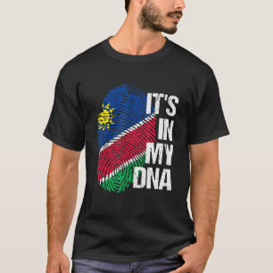 Namibia Flag Dna Roots Heritage Pride Zuhause Vaca T-Shirt