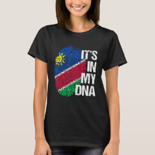 Namibia Flag Dna Roots Heritage Pride Zuhause Vaca T-Shirt