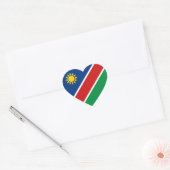 Namibia Flag Heftsticker Herz-Aufkleber (Umschlag)