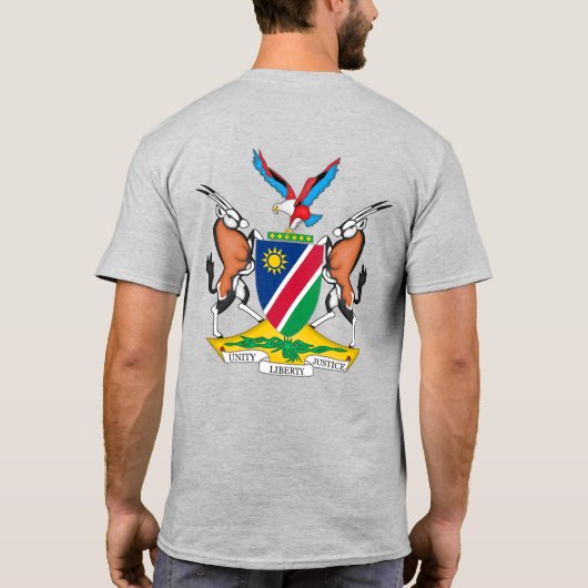 Namibia Flag Independence Celebration T-Shirt (Rückseite)