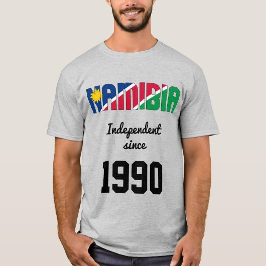 Namibia Flag Independence Celebration T-Shirt (Vorderseite)