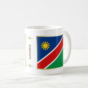 Namibia Flag + Karte Tasse