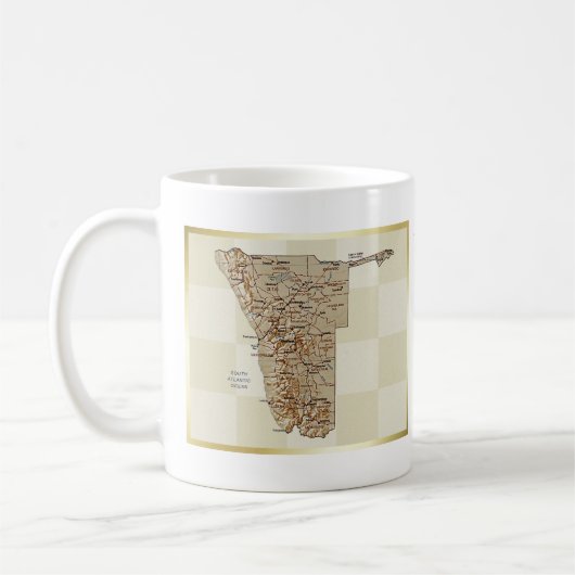 Namibia Flag + Karte Tasse (Links)