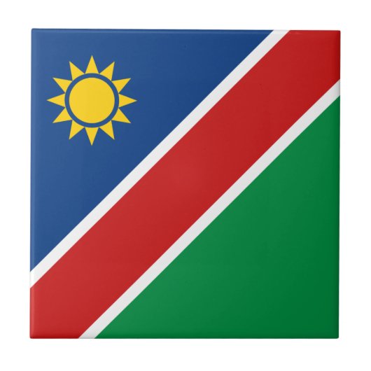 Namibia Flag Keramik Tile Fliese (Vorderseite)