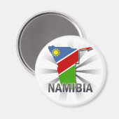 Namibia Flag Map 2.0 Magnet (Vorderseite/Rückseite)