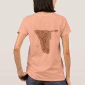 Namibia Flag + Map T - Shirts (Rückseite)