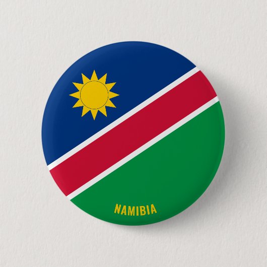 Namibia Flag Niedlich Patriotic Button (Vorderseite)