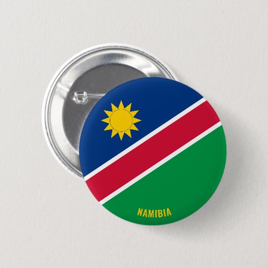 Namibia Flag Niedlich Patriotic Button (Vorne & Hinten)