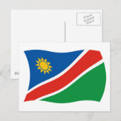 Namibia Flag Postcard Postkarte (Vorne/Hinten)