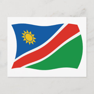 Namibia Flag Postcard Postkarte