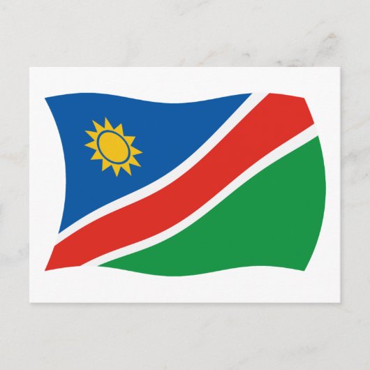 Namibia Flag Postcard Postkarte (Vorderseite)