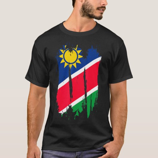 Namibia Flag Roots aus Namibia T-Shirt (Vorderseite)