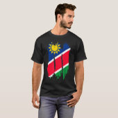 Namibia Flag Roots aus Namibia T-Shirt (Vorne ganz)