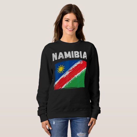 Namibia Flag Souvenir Wanderurlaub 2022 Sweatshirt (Vorne ganz)