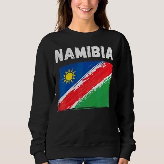 Namibia Flag Souvenir Wanderurlaub 2022 Sweatshirt (Vorderseite)
