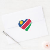 Namibia Flag Splendid Patriotic Herz-Aufkleber (Umschlag)