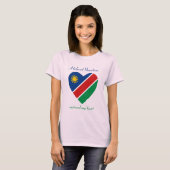Namibia Flag Sweetheart T - Shirt (Vorne ganz)