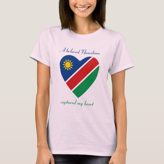 Namibia Flag Sweetheart T - Shirt (Vorderseite)