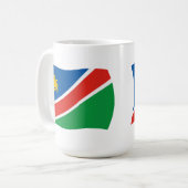 Namibia Flag-Tasse Kaffeetasse (Vorderseite Links)
