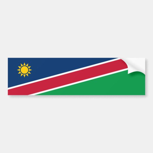 Namibia-Flagge Autoaufkleber (Vorne)