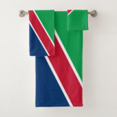 Namibia-Flagge Badhandtuch Set (Insitu)
