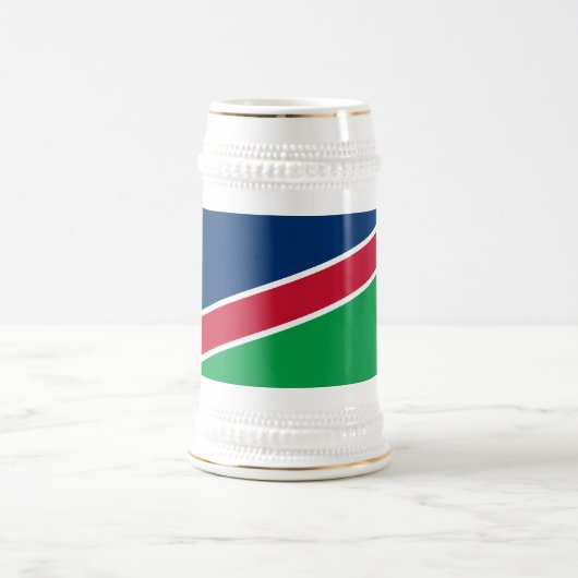 Namibia-Flagge Bierglas (Mittel)
