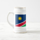 Namibia-Flagge Bierglas (Links)