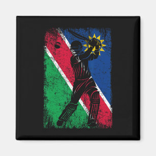 Namibia-Flagge Cricket-Trikot Fan Spieler Trainer Magnet