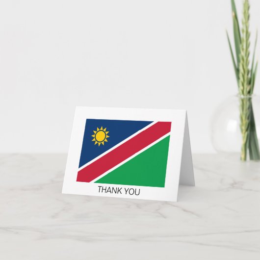 Namibia-Flagge Dankeskarte (Vorderseite)