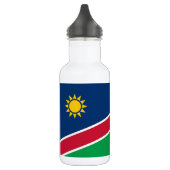 Namibia-Flagge Edelstahlflasche (Links)