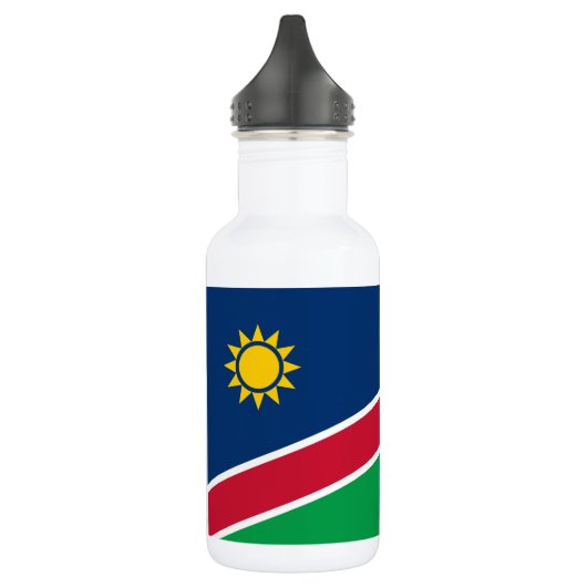 Namibia-Flagge Edelstahlflasche (Links)