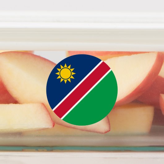 Namibia-Flagge Etiketten (Befestigt)