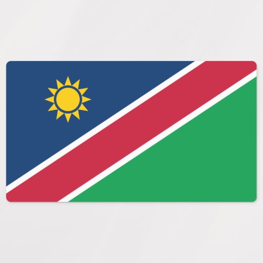 Namibia-Flagge Etiketten (Design 1)