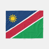 Namibia-Flagge Fleecedecke (Vorderseite (Horizontal))