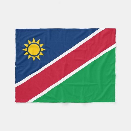 Namibia-Flagge Fleecedecke (Vorderseite (Horizontal))