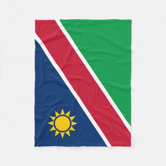 Namibia-Flagge Fleecedecke (Vorderseite)