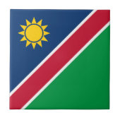 Namibia-Flagge Fliese (Vorderseite)